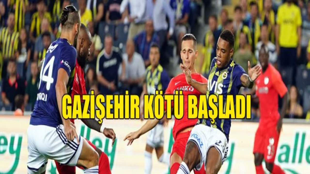 Gazişehir Gaziantep, Fenerbahçe'ye 5-0 yenildi