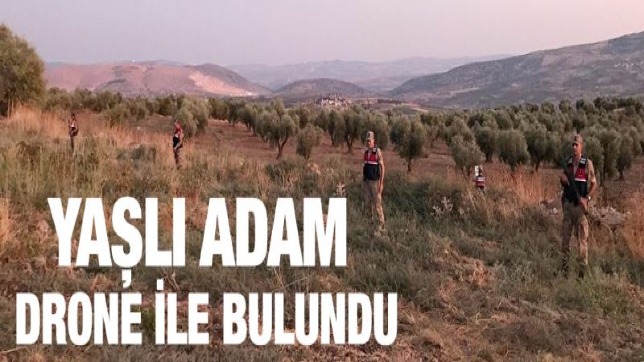 Kaybolan yaşlı adam drone yardımıyla bulundu