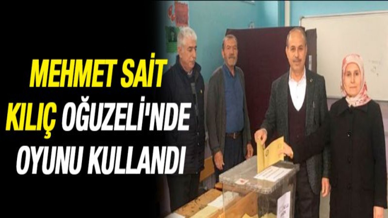 Mehmet Sait Kılıç Oğuzeli'nde oyunu kullandı