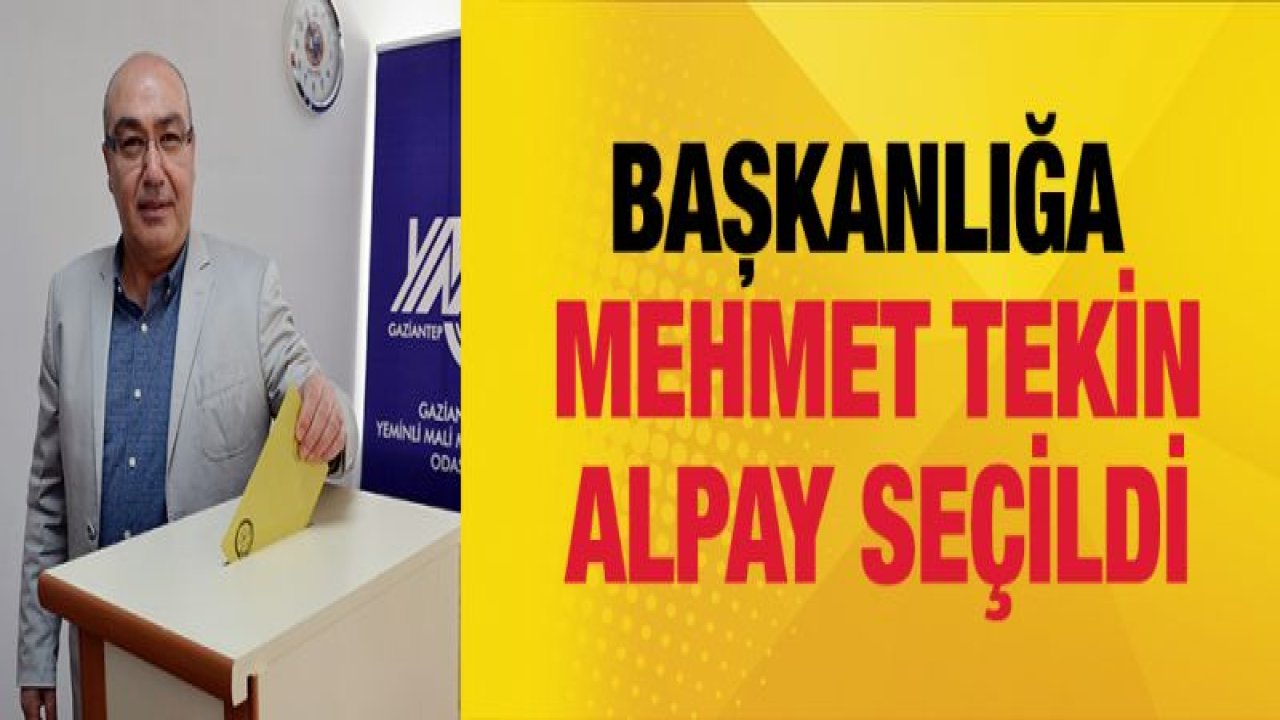 GAZİANTEP YMMO'DA YENİ YÖNETİM