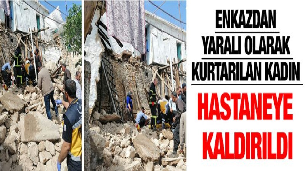 Gaziantep'te ev çöktü: 1 yaralı