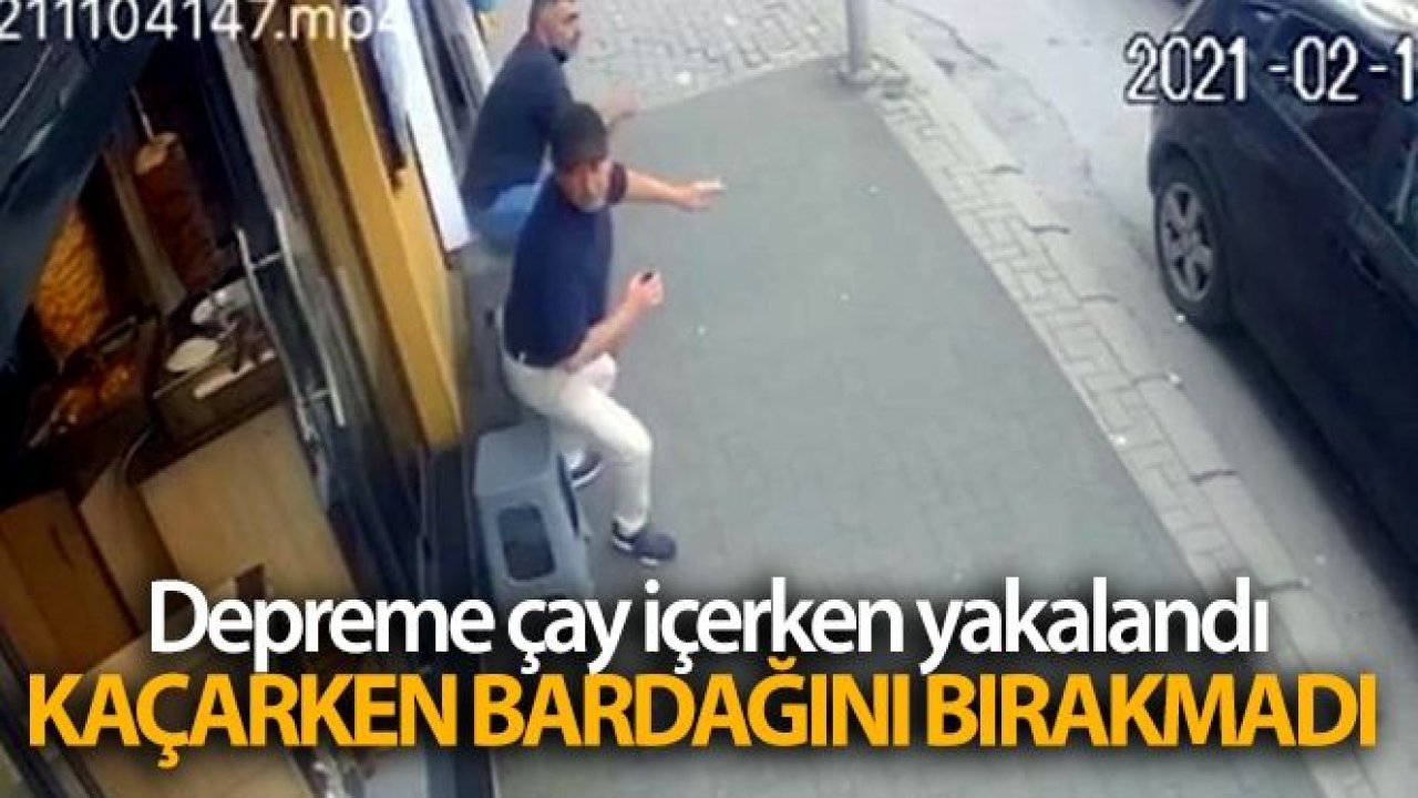 Sakarya'da ki depremin panik ve korku anları kamerada