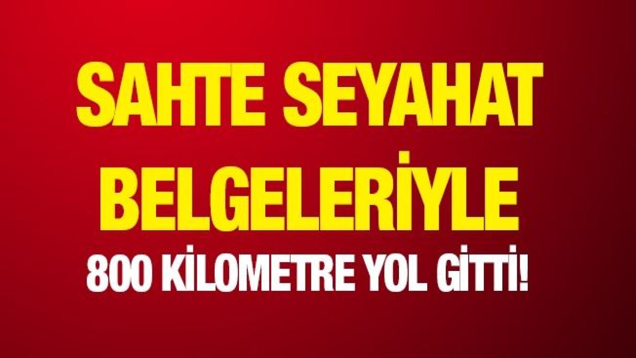 Sahte seyahat belgeleriyle 800 kilometre yol gelen 45 kişi yakalandı