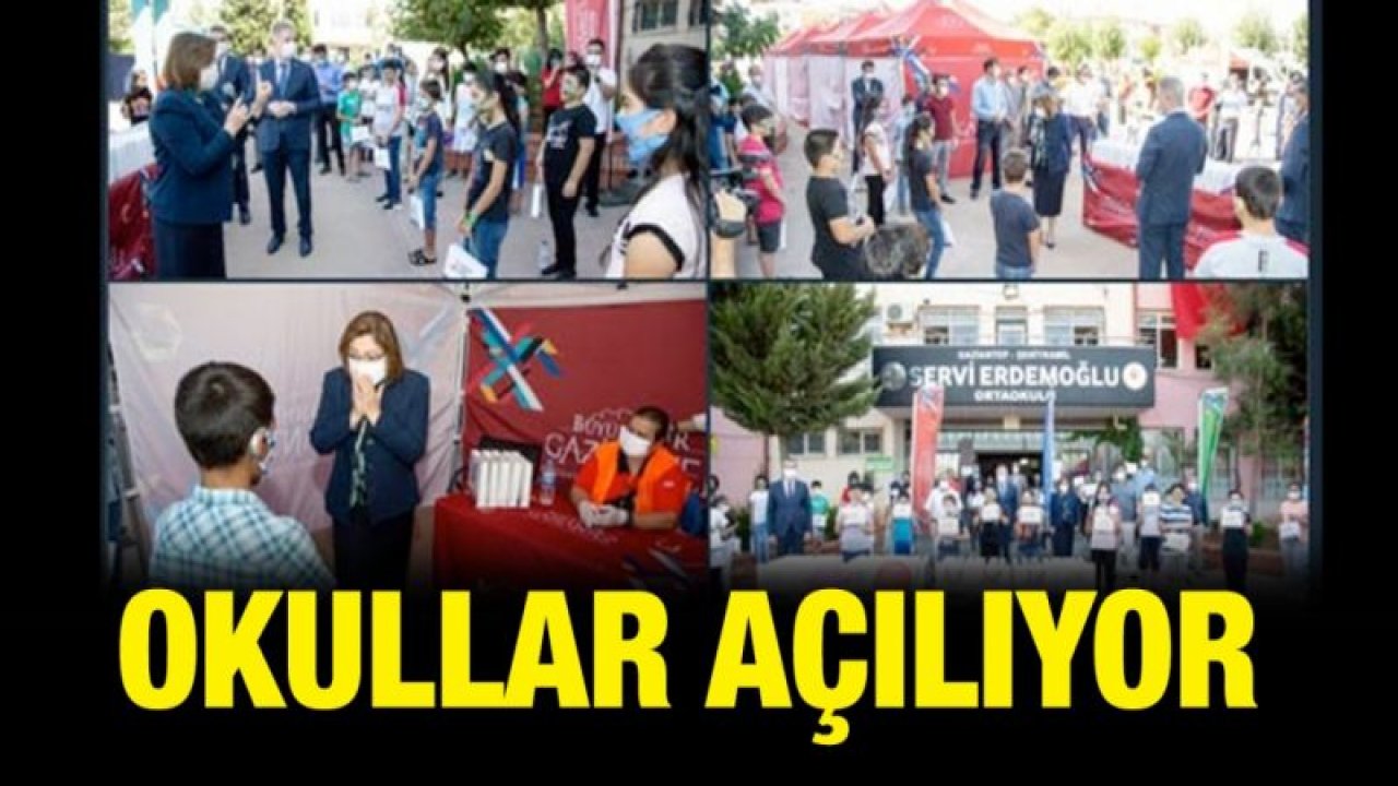 Gaziantep'te okullar açılıyor