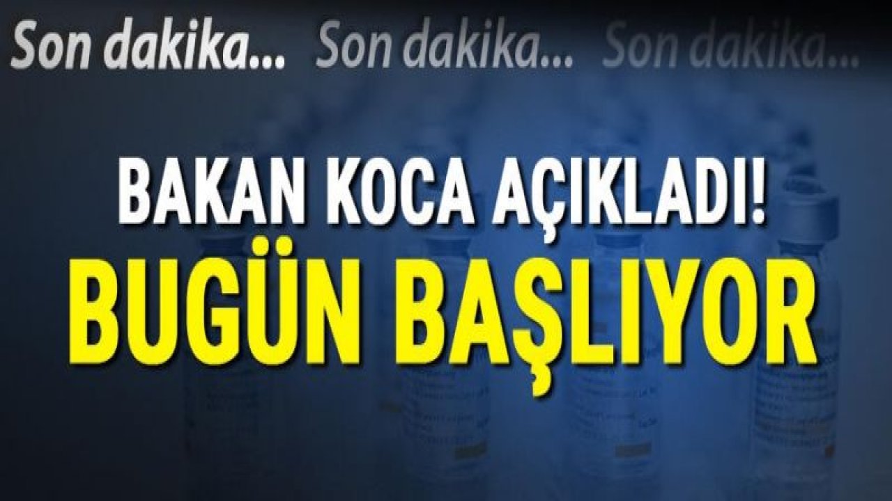 Sağlık Bakanı Koca'dan 80 yaş üzeri için aşı açıklaması