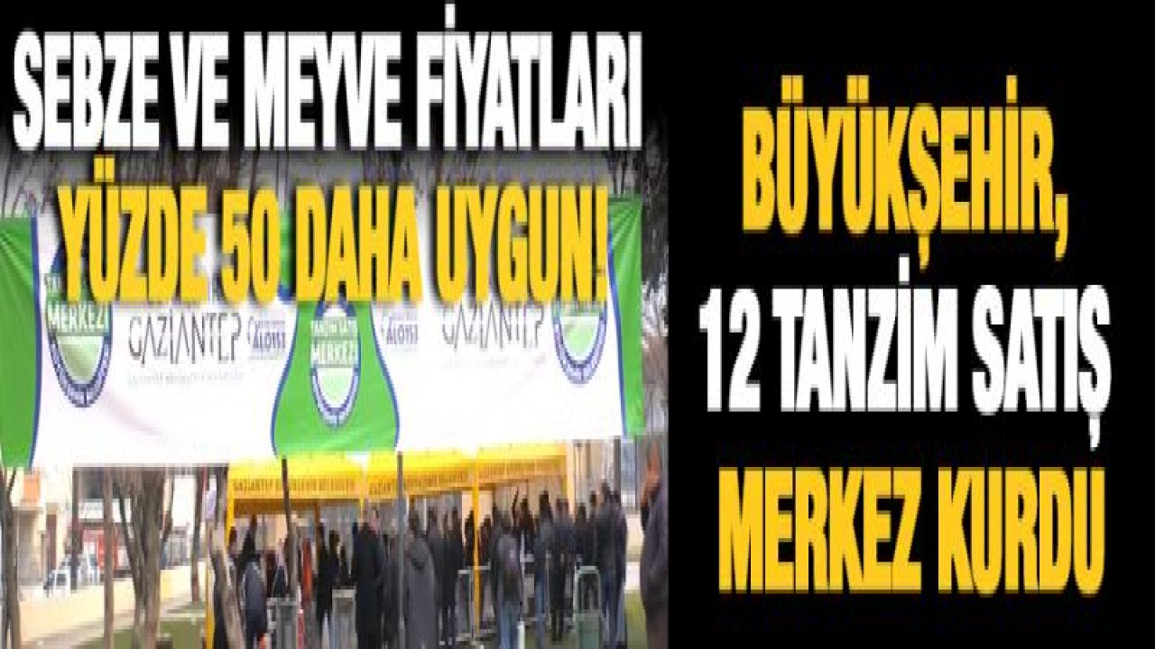 BÜYÜKŞEHİR, 12 TANZİM SATIŞ MERKEZ KURDU