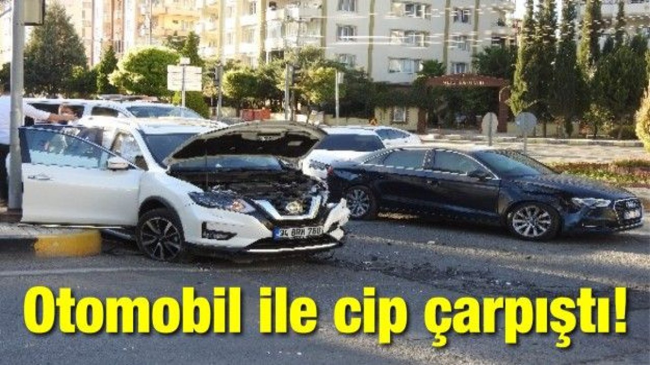 Otomobil ile cip çarpıştı! 2 yaralı