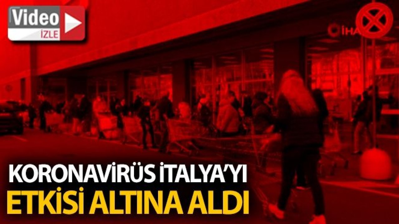 Korona virüsü İtalya'yı etkisini altına aldı...İzle..!