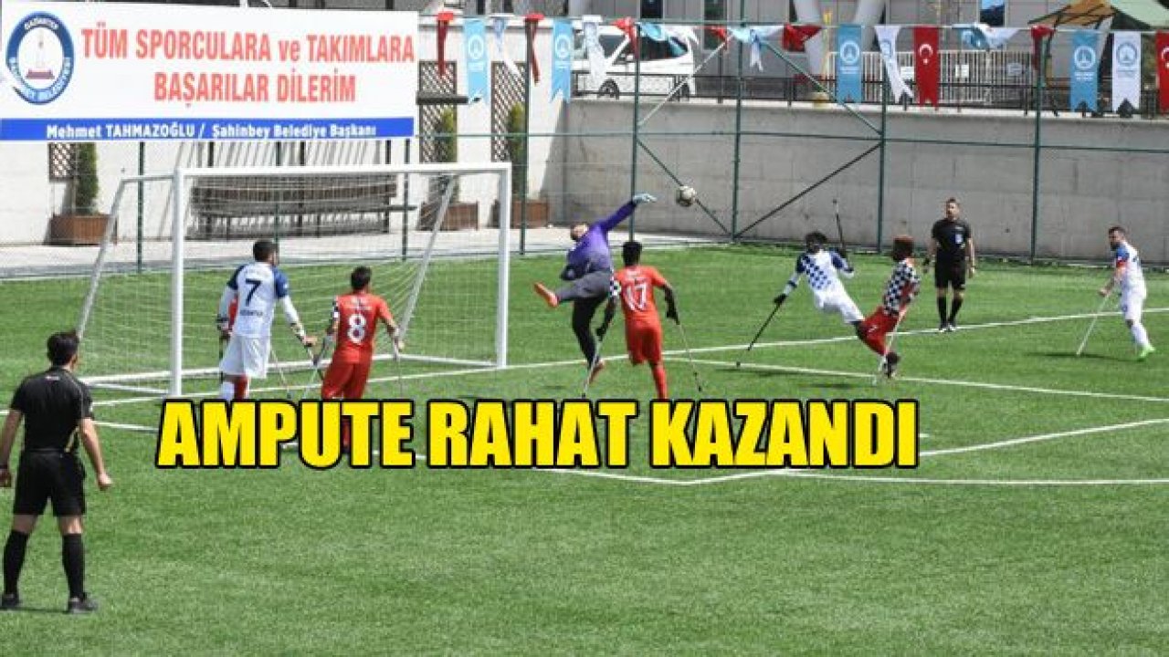 Şahinbey Ampute 2-0 kazandı