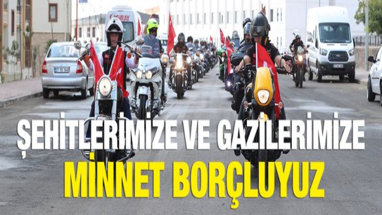 BAŞKAN TAHMAZOĞLU, GAZİLERLE MOTORLA ŞEHİR TURU YAPTI