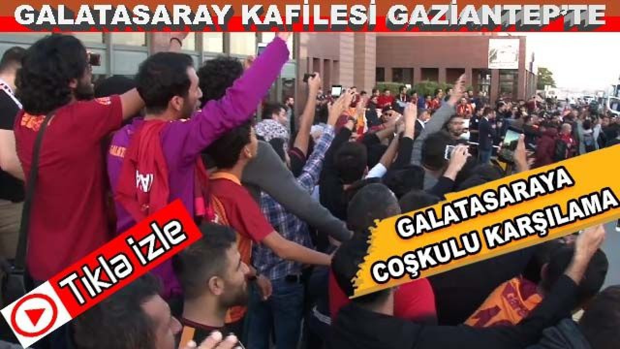 Galatasaray Kafilesi Gaziantep'te...Havaalanında İzdiham Yaşandı...