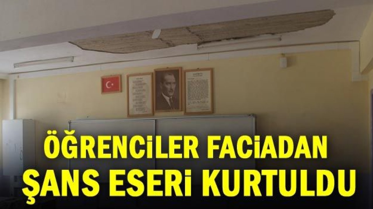 Öğrenciler faciadan şans eseri kurtuldu