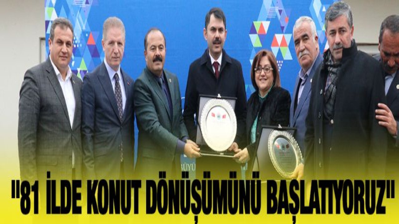 Bakan Kurum'dan konut müjdesi