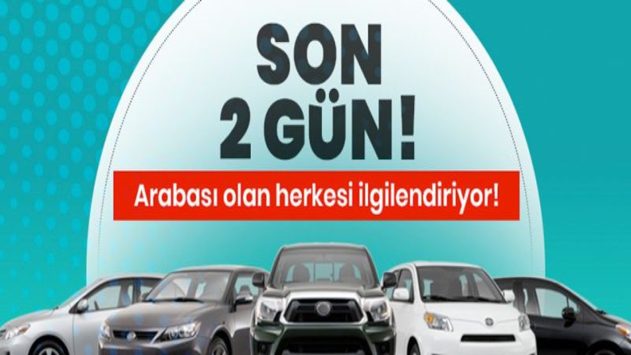 Motorlu Taşıtlar Vergisi'nin 2. taksit ödeme dönemi yarın sona eriyor