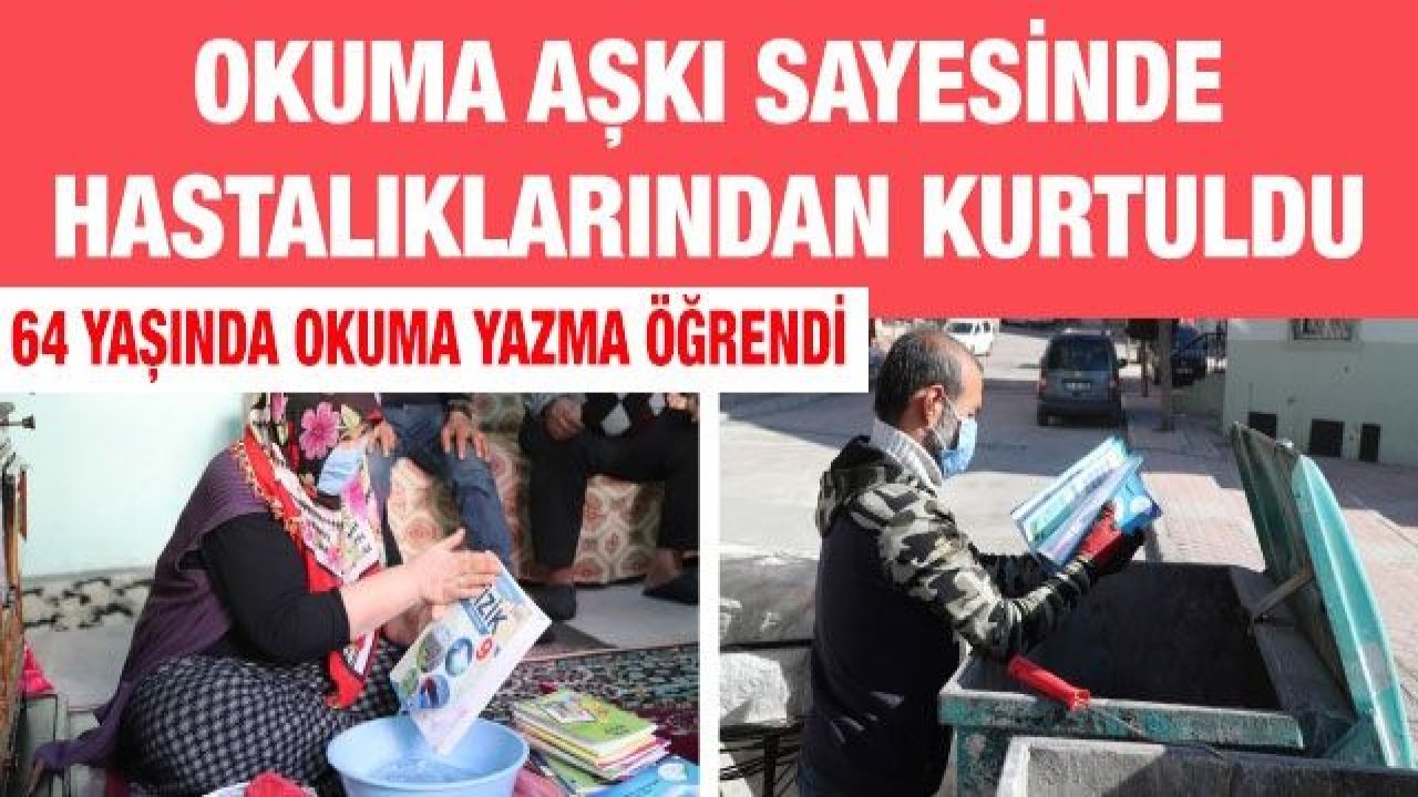 Okuma aşkı sayesinde hastalıklarından kurtuldu