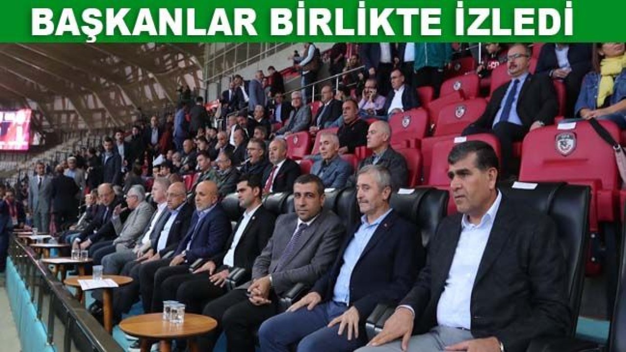 Başkanlar birlikte izledi