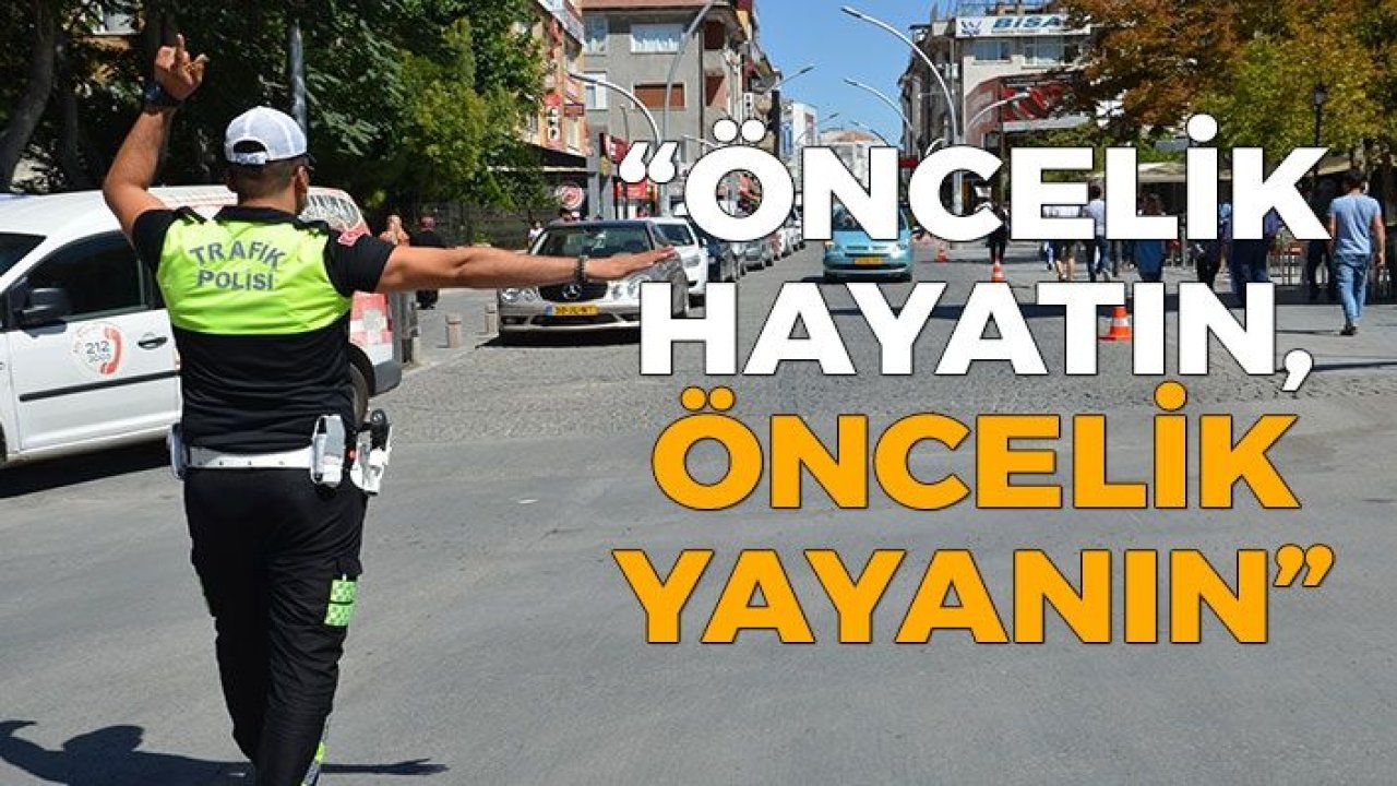 Gaziantep'te yaya önceliği denetimi