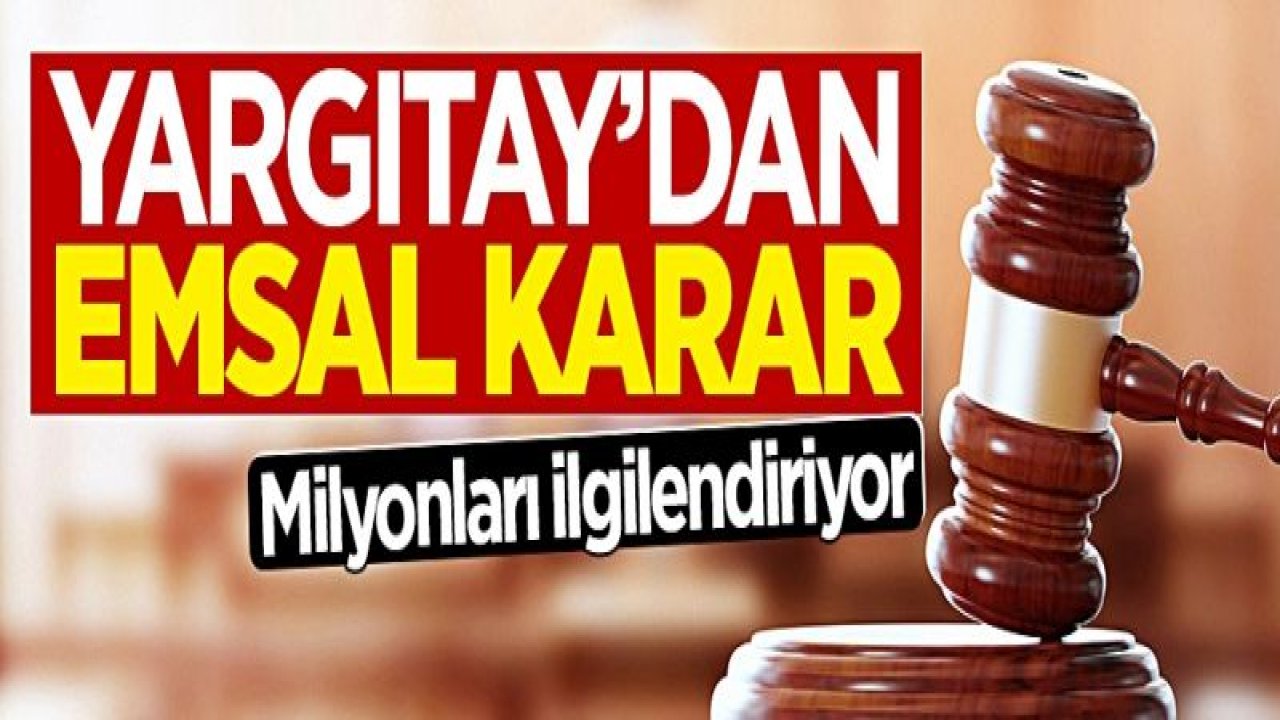 Yargıtay'dan ev kadınlarını ilgilendiren emsal karar