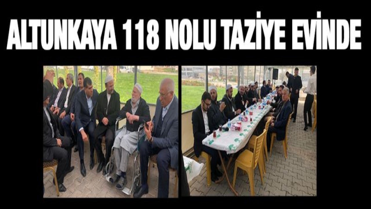 Altunkaya taziye evinde