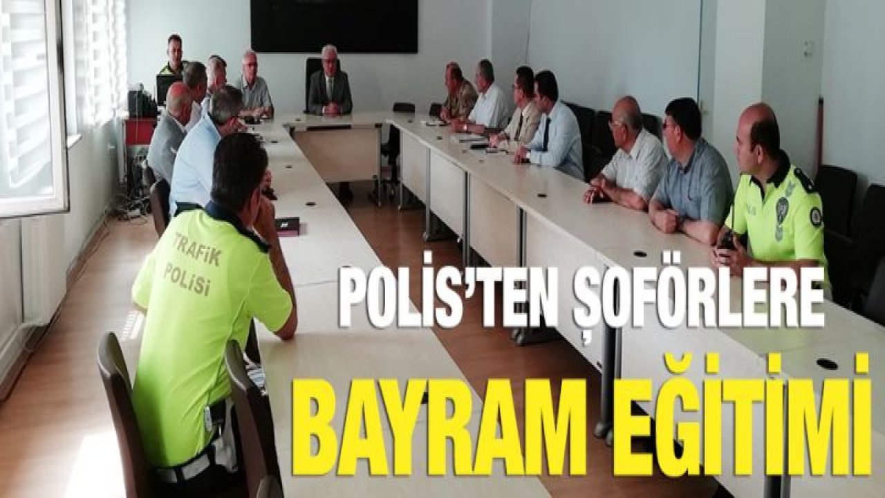 Polislerden otobüs şoförlerine eğitim