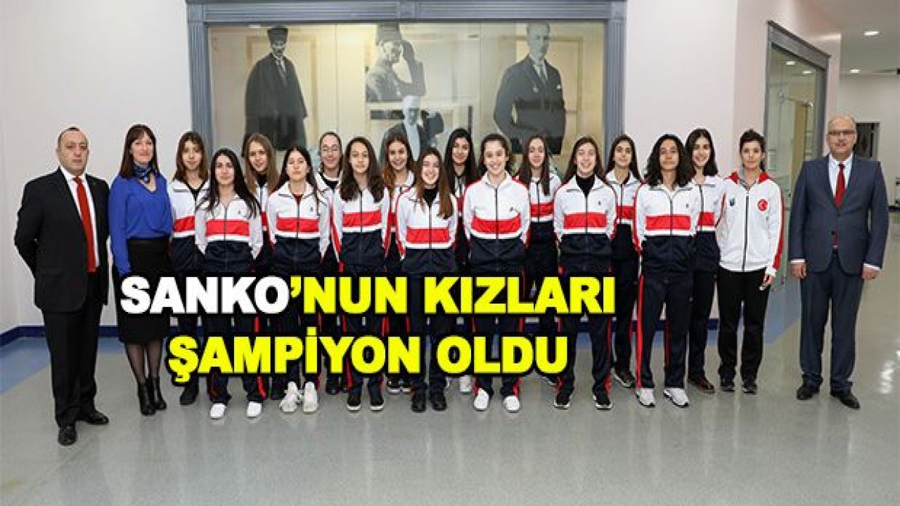 Sanko Okulları U16 basketbol takımı il şampiyonu oldu