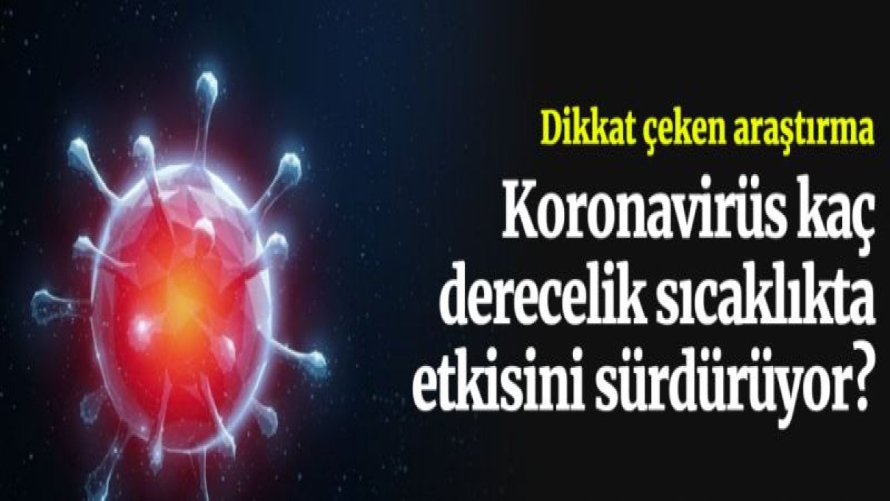 Koronavirüs kaç derecelik sıcaklıkta etkisini sürdürüyor?