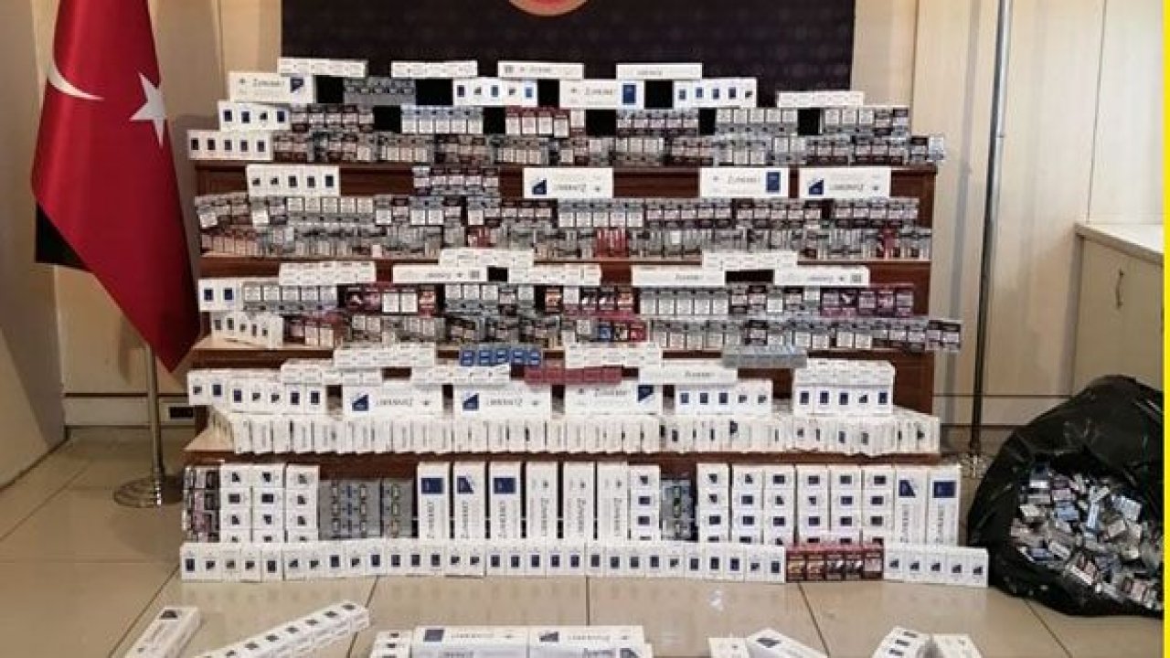 2 bin 580 paket kaçak sigara ele geçirildi