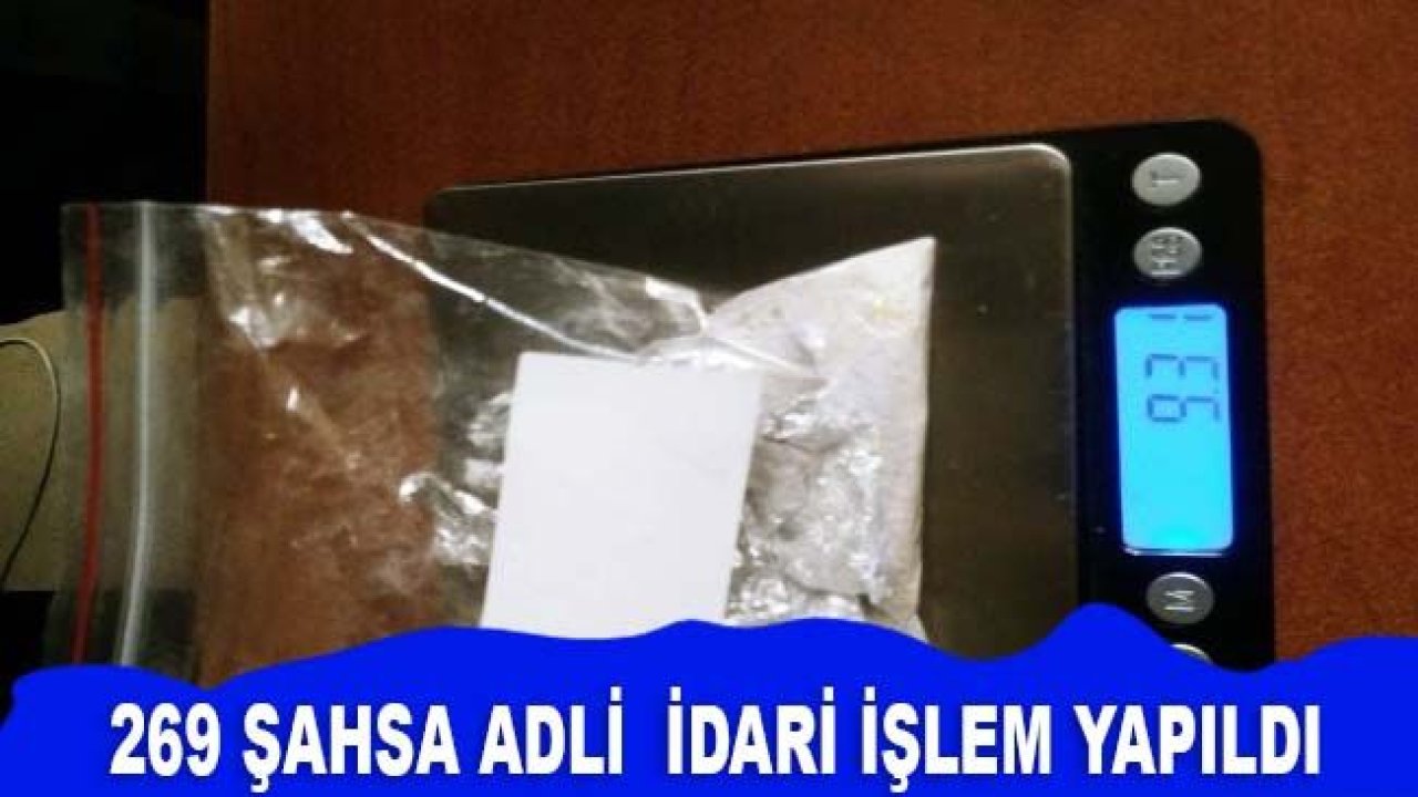 Gaziantep'te 269 şahsa adli ve idari işlem yapıldı