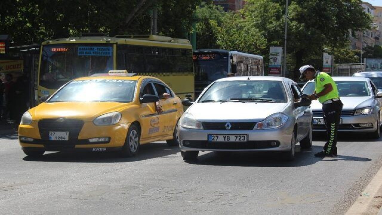 Gaziantep'te 789 sürücü yaya ve araca ceza