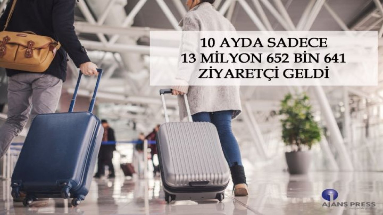 10 AYDA SADECE 13 MİLYON 652 BİN 641 ZİYARETÇİ GELDİ