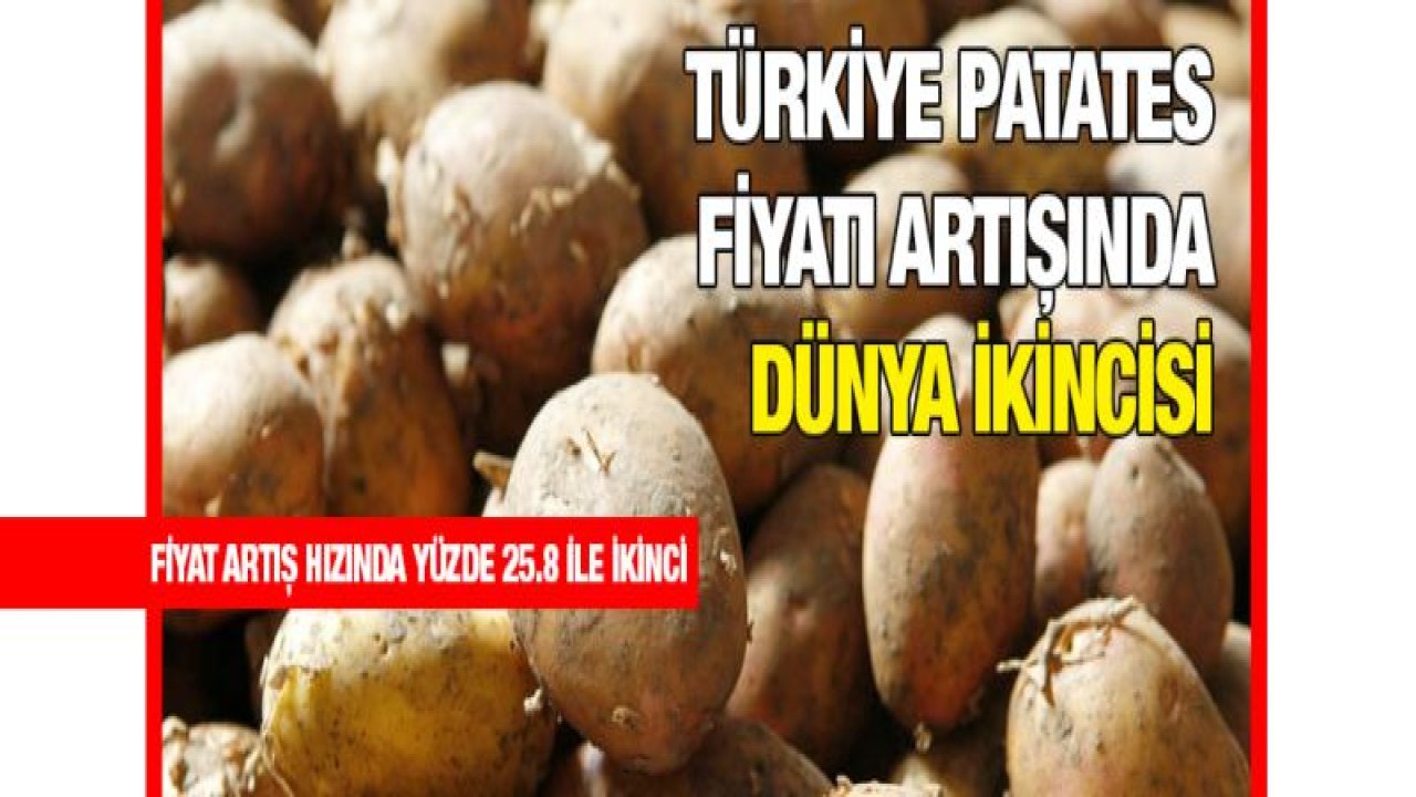 Türkiye patates fiyatı artışında dünya ikincisi