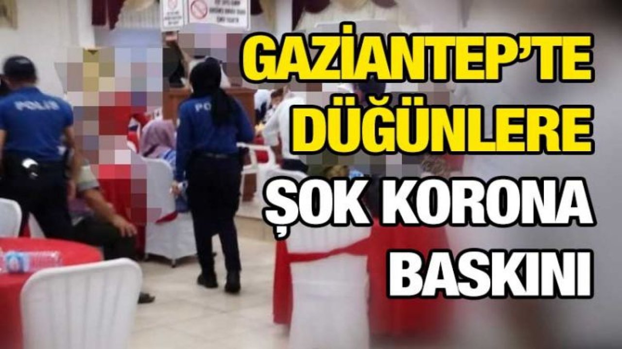 Nizip polisinden düğün salonlarında korona virüs denetimi