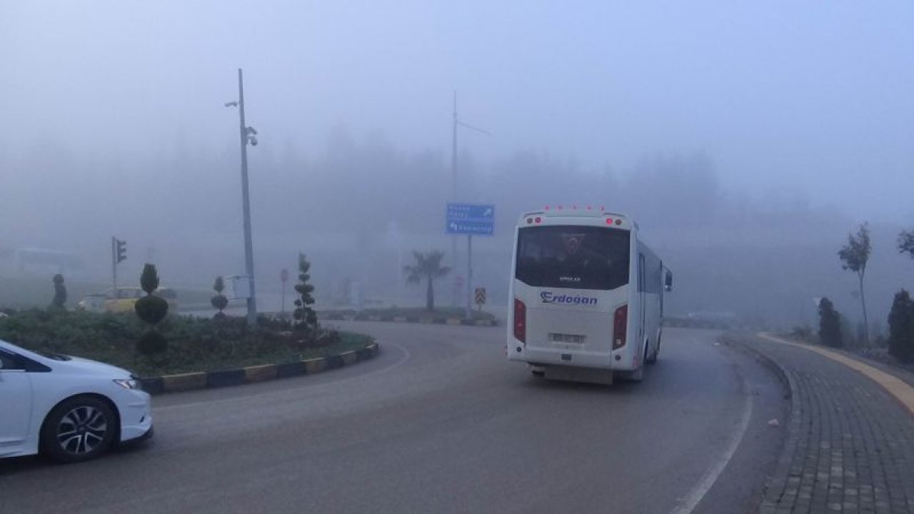 Kilis'te yoğun sis etkili oldu