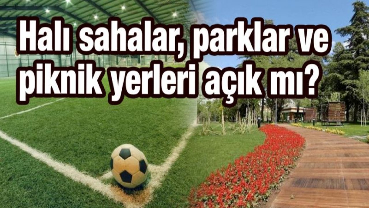 Halı sahalar, lunaparklar, internet cafeler, parklar ve piknik yerleri açık mı?