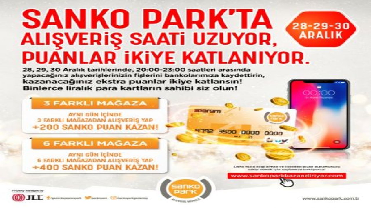 SANKO PARK'TA YILBAŞI ETKİNLİKLERİ