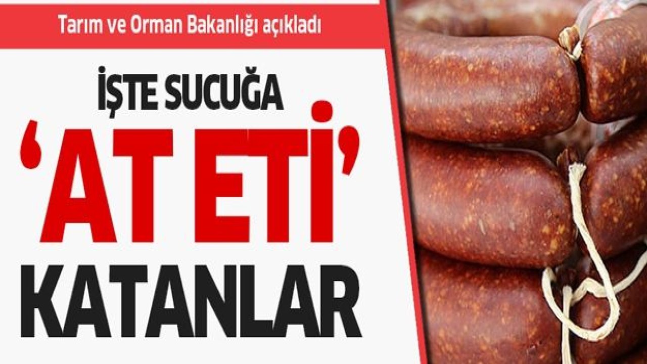 İşte sucuğa 'at eti' katan firmalar