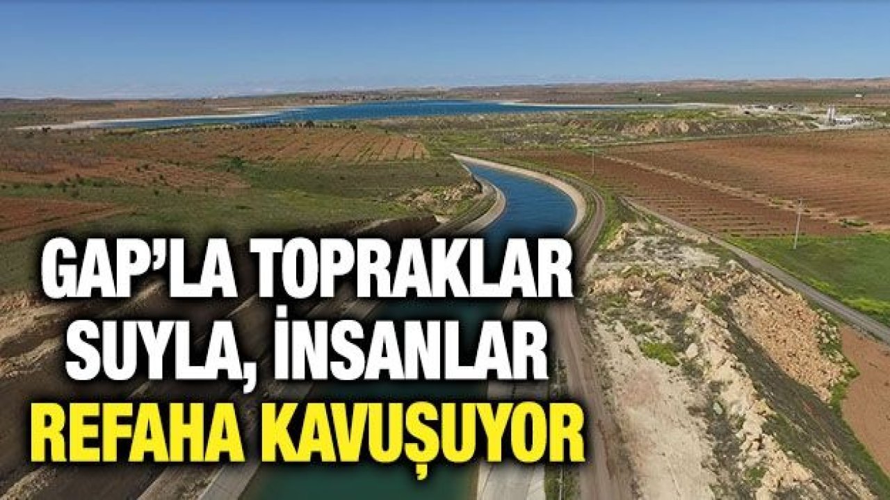 GAP’la topraklar suyla, insanlar refaha kavuşuyor