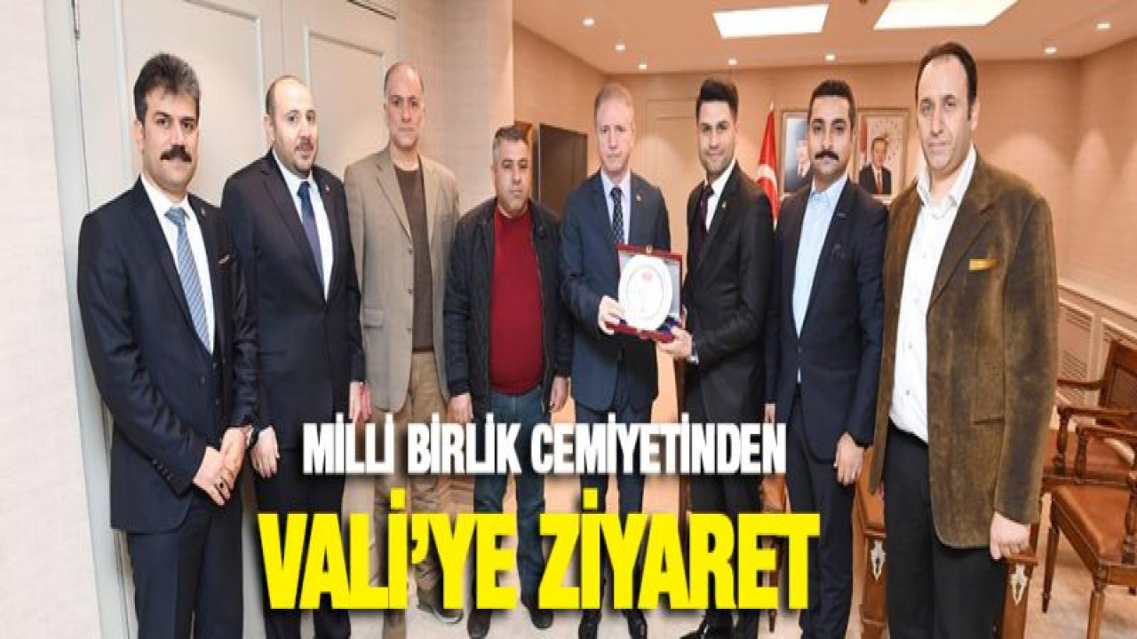 Milli Birlik Cemiyetinden Vali'ye ziyaret