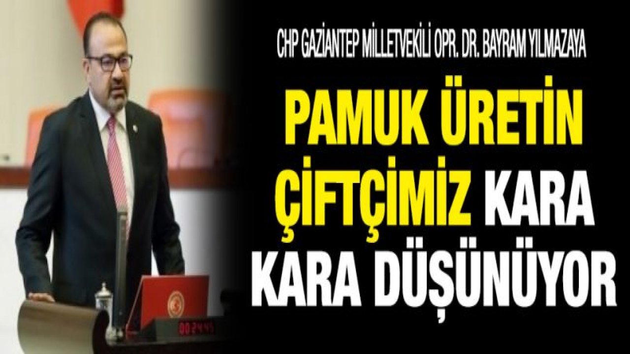 Beyaz pamuğu üreten çiftçimiz kara kara düşünmekte..!