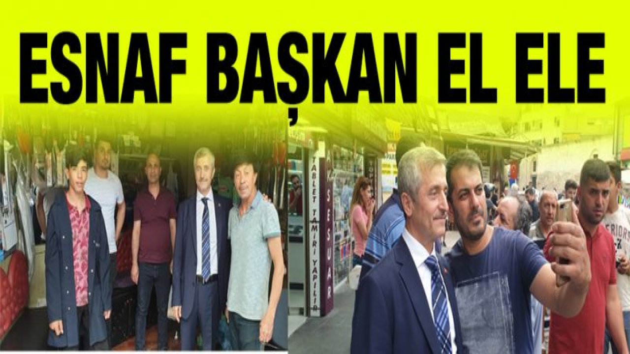 BAŞKAN TAHMAZOĞLU ESNAFI ZİYARET ETTİ