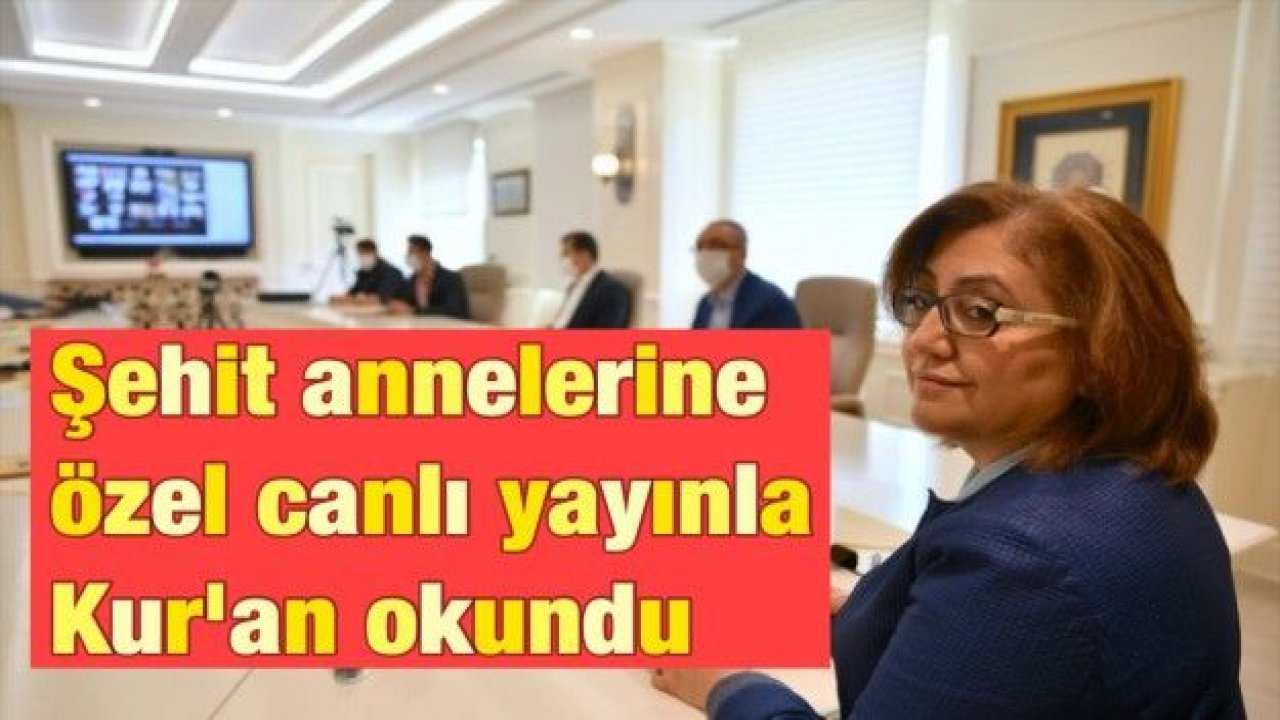 Şehit annelerine özel canlı yayınla Kur'an okundu