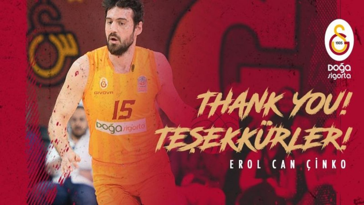 Galatasaray'dan Erol Can Çinko'ya teşekkür