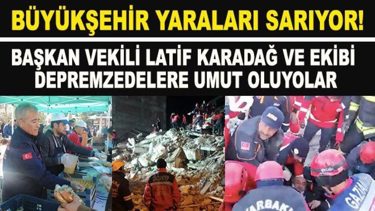 Büyükşehir Deprem bölgesinde yaraları sarıyor