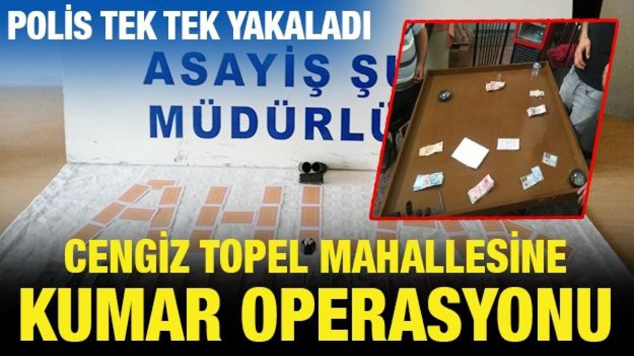 Gaziantep’te kumar operasyonu