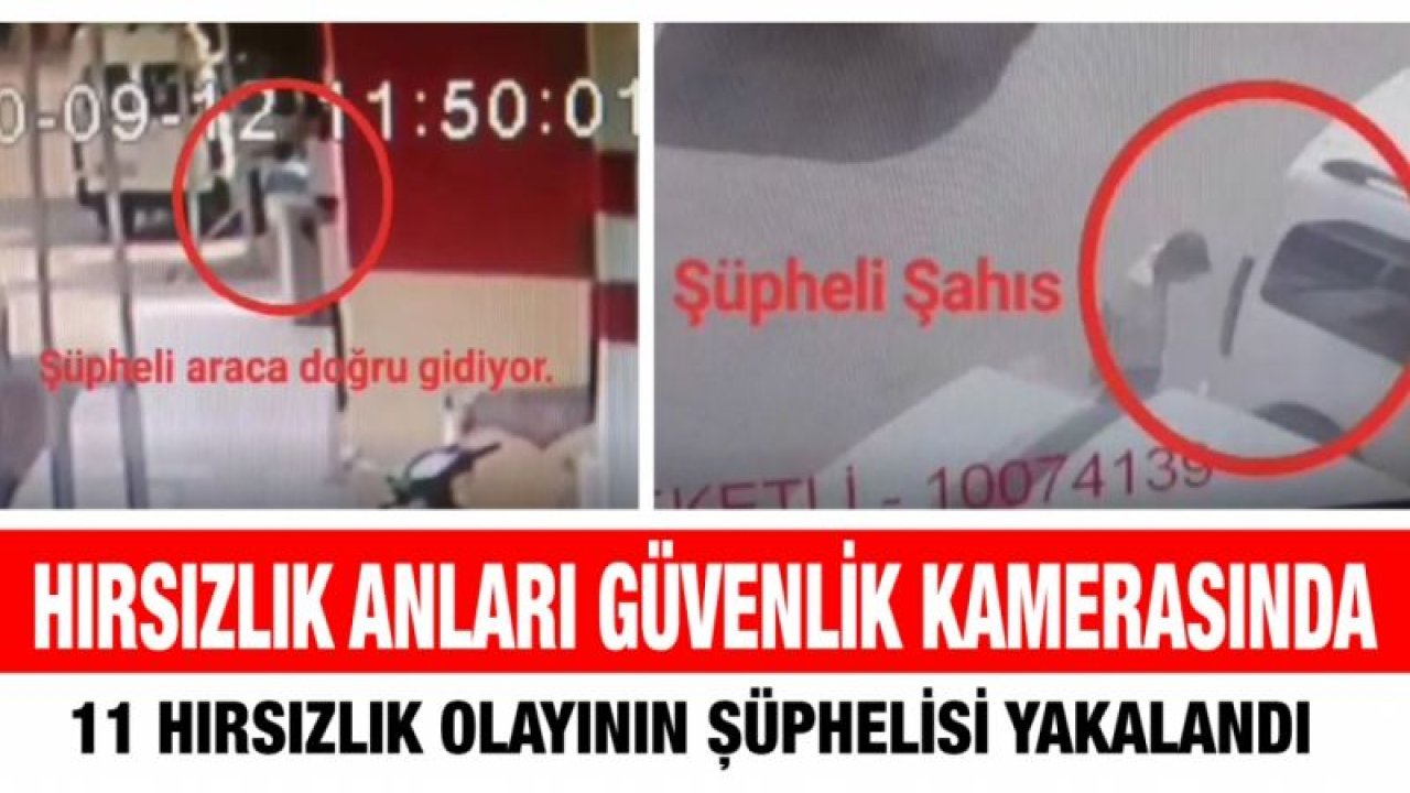 Otodan hırsızlık anları güvenlik kamerasında