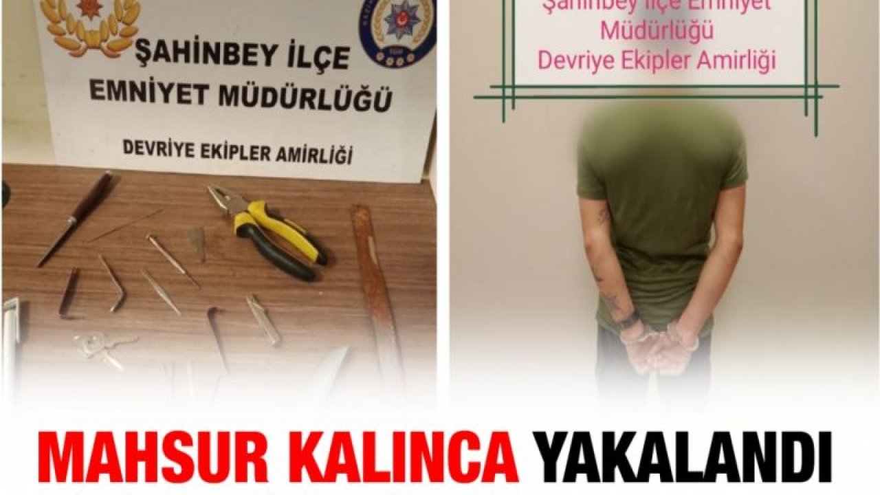 Mahsur kalınca yakalandı