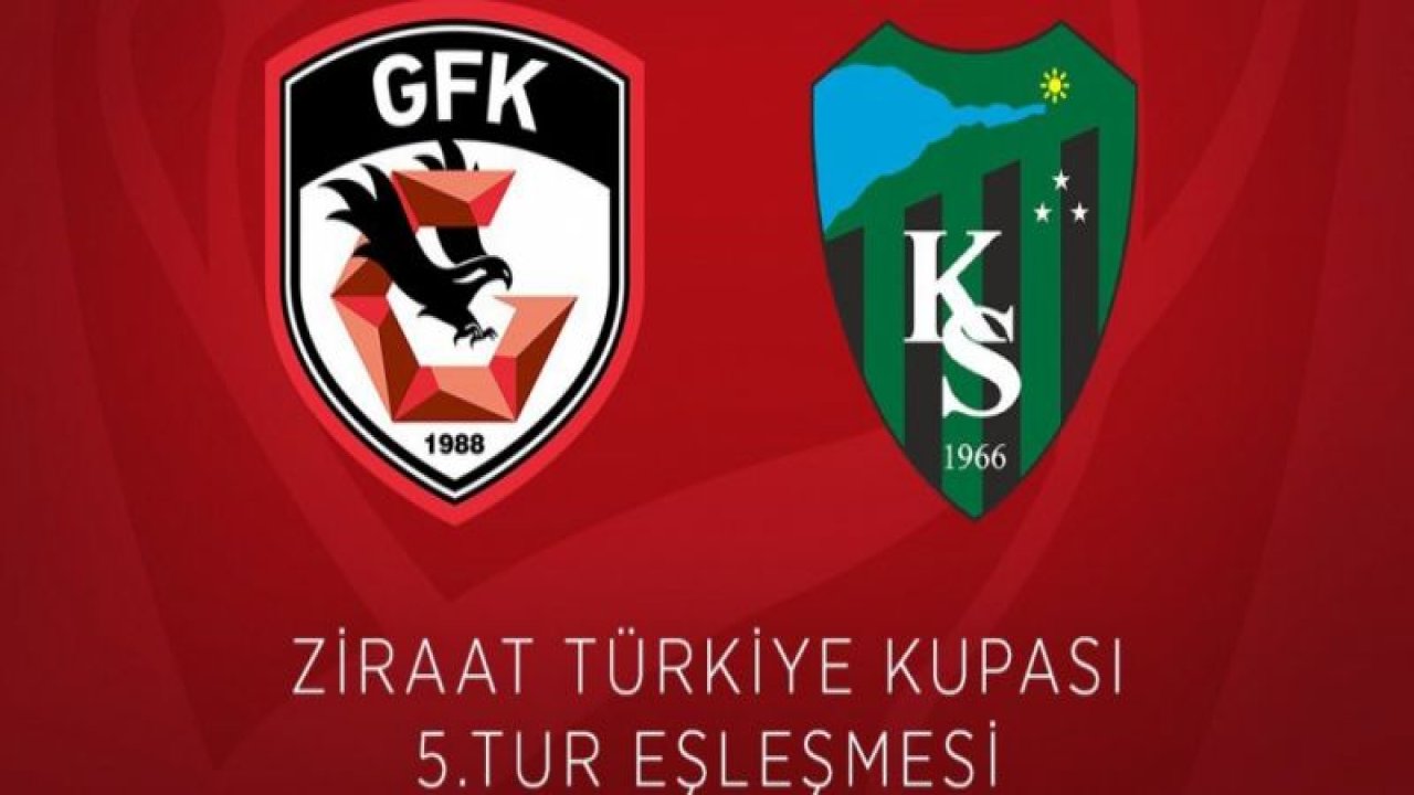 GAZİANTEP FK'NIN KUPADA RAKİBİ KOCAELİSPOR