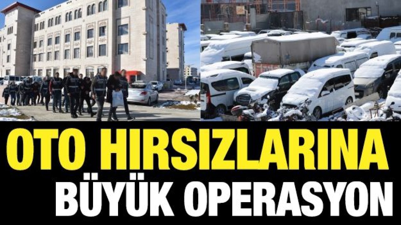 Siirt merkezli 4 ilde oto hırsızlığı operasyonu: 9 gözaltı