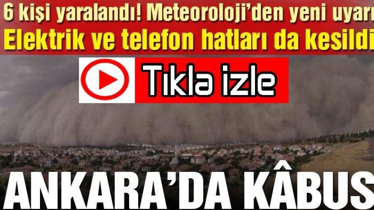 Son dakika…Video İzle... Ankara’da kum fırtınası! Polatlı ilçesi karanlığa büründü