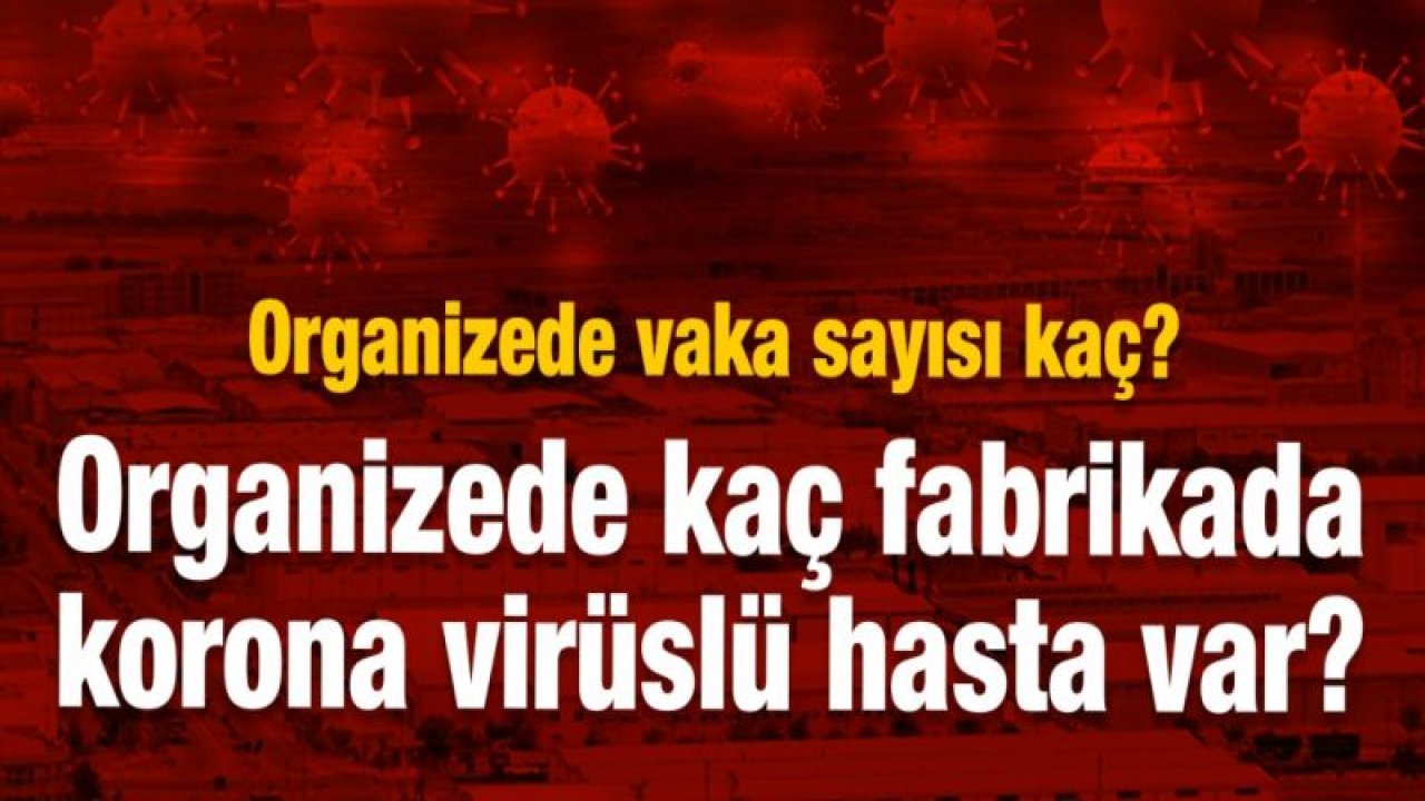 Gaziantep Organize Sanayi’de kaç fabrikada korona virüslü hasta var? Organizede vaka sayısı kaç?